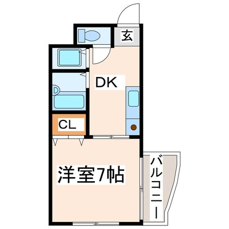 ダイナコート水前寺公園北の物件間取画像